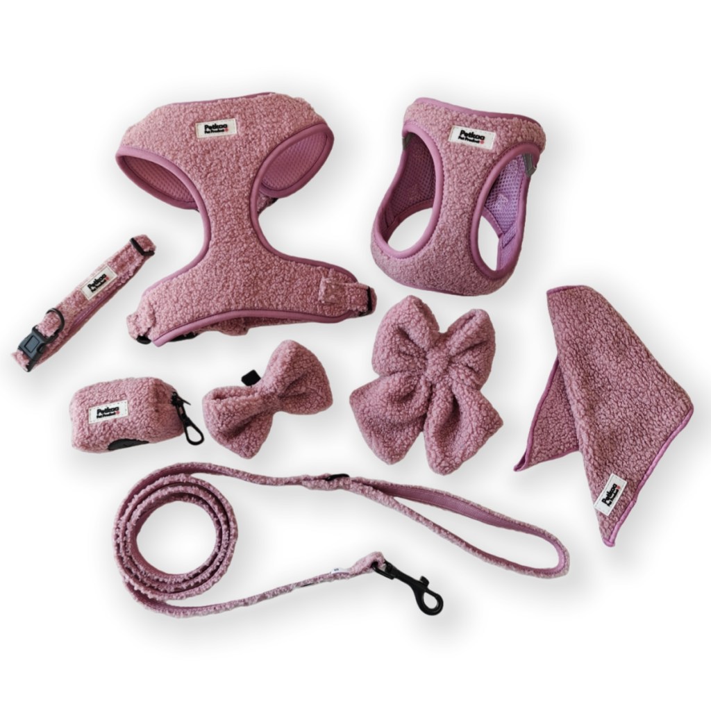 teddy-fleece-dog-harness-set