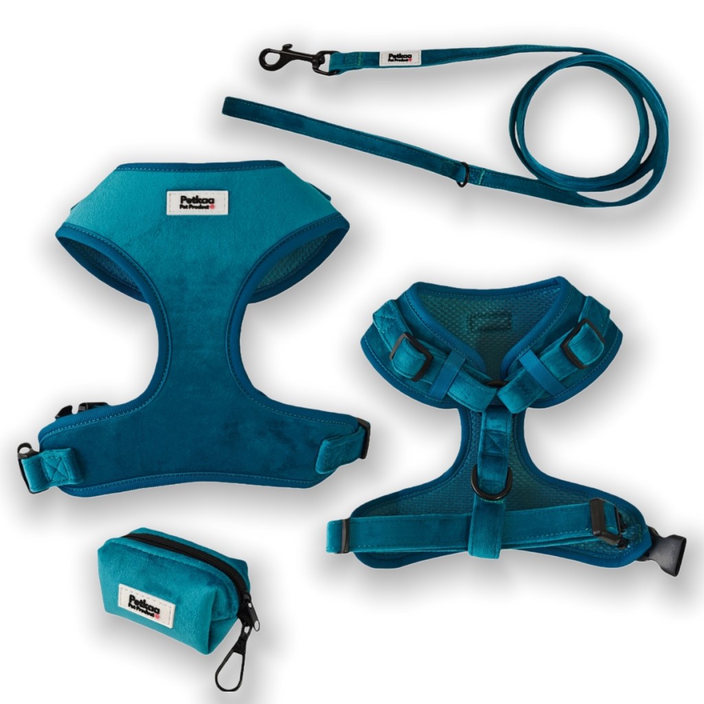 petkaa-velvet-dog-harness-set