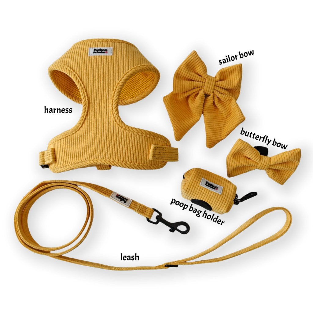 corduroy-dog-harness-set
