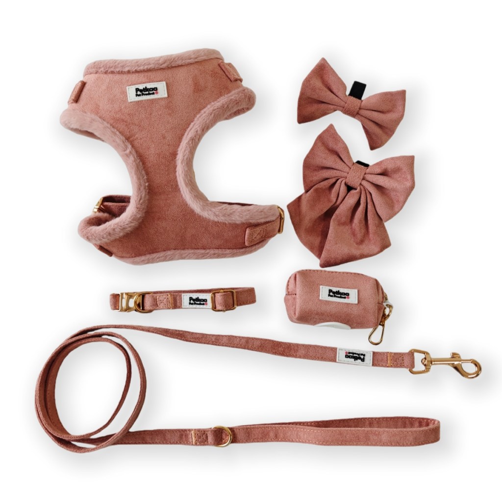 Luxury-Suede-Adjustable-Harness-Set