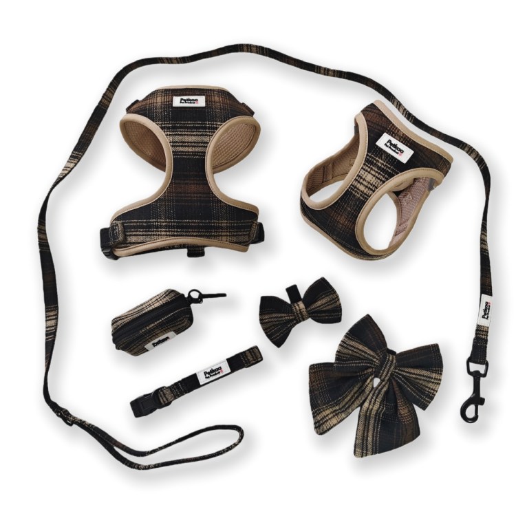 luxury-plaid-harness-set